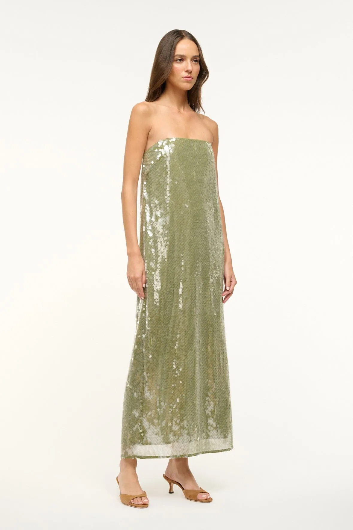 CASEY DRESS | GARDEN MOSS evening glam