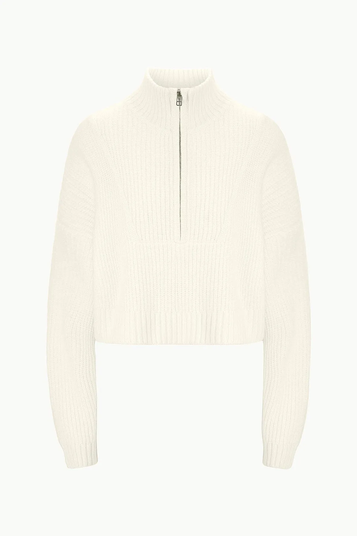 CASHMERE CROPPED HAMPTON SWEATER | IVORY Urban Soft
