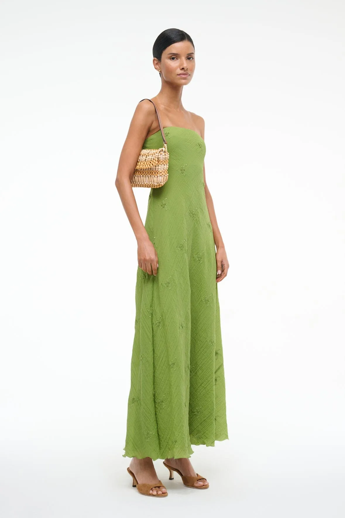 CASSIE DRESS | GARDEN GREEN sleek edge