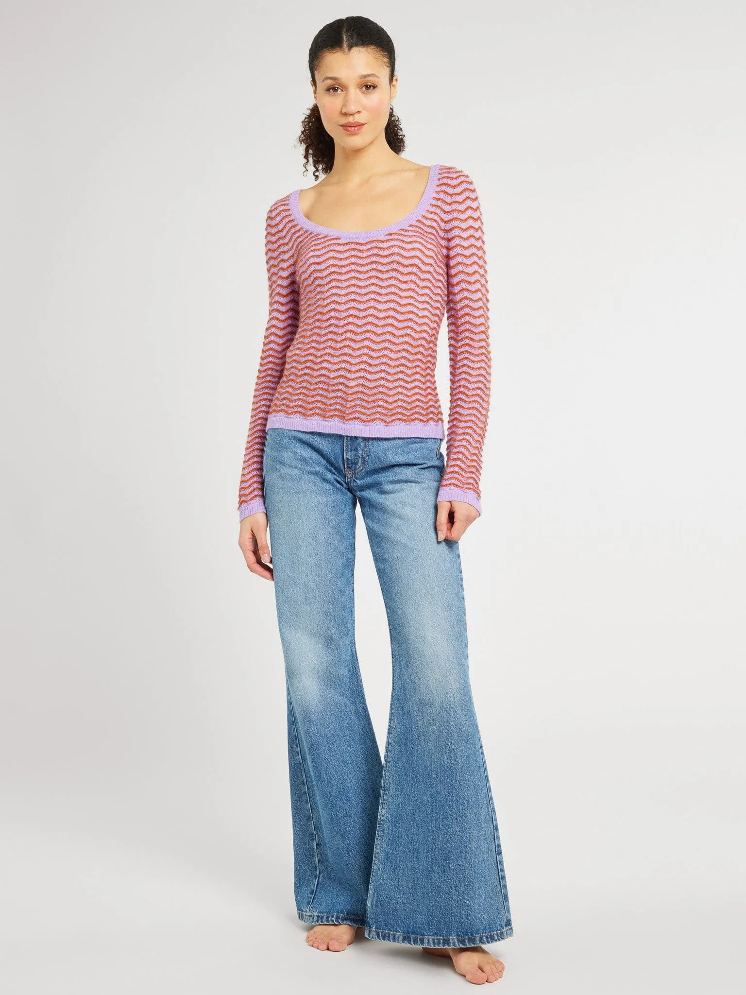 Catalina Pullover in Lavender Cocoa Everyday Warmth