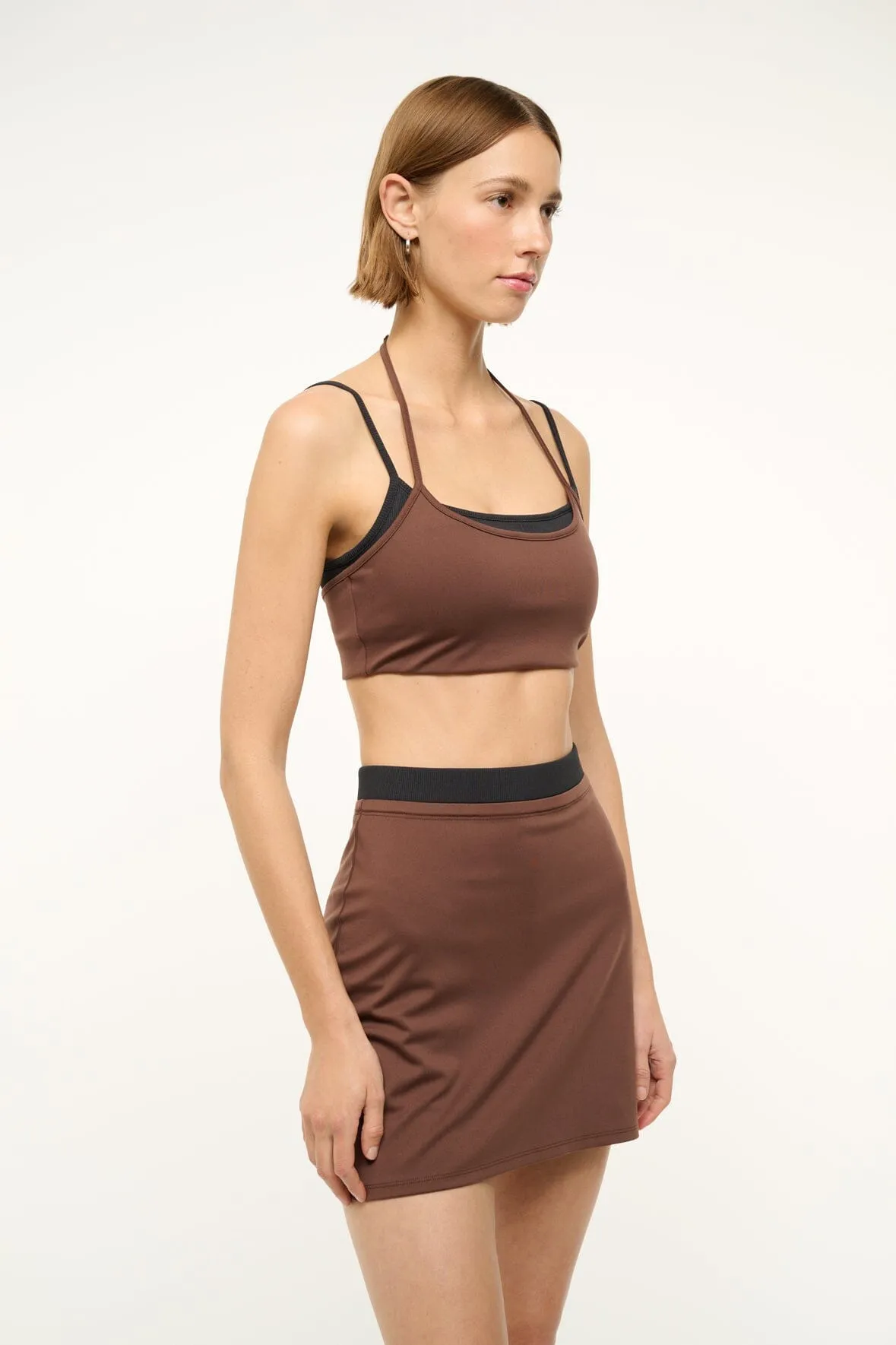 CATCH SKIRT | DARK OAK BLACK minimalism