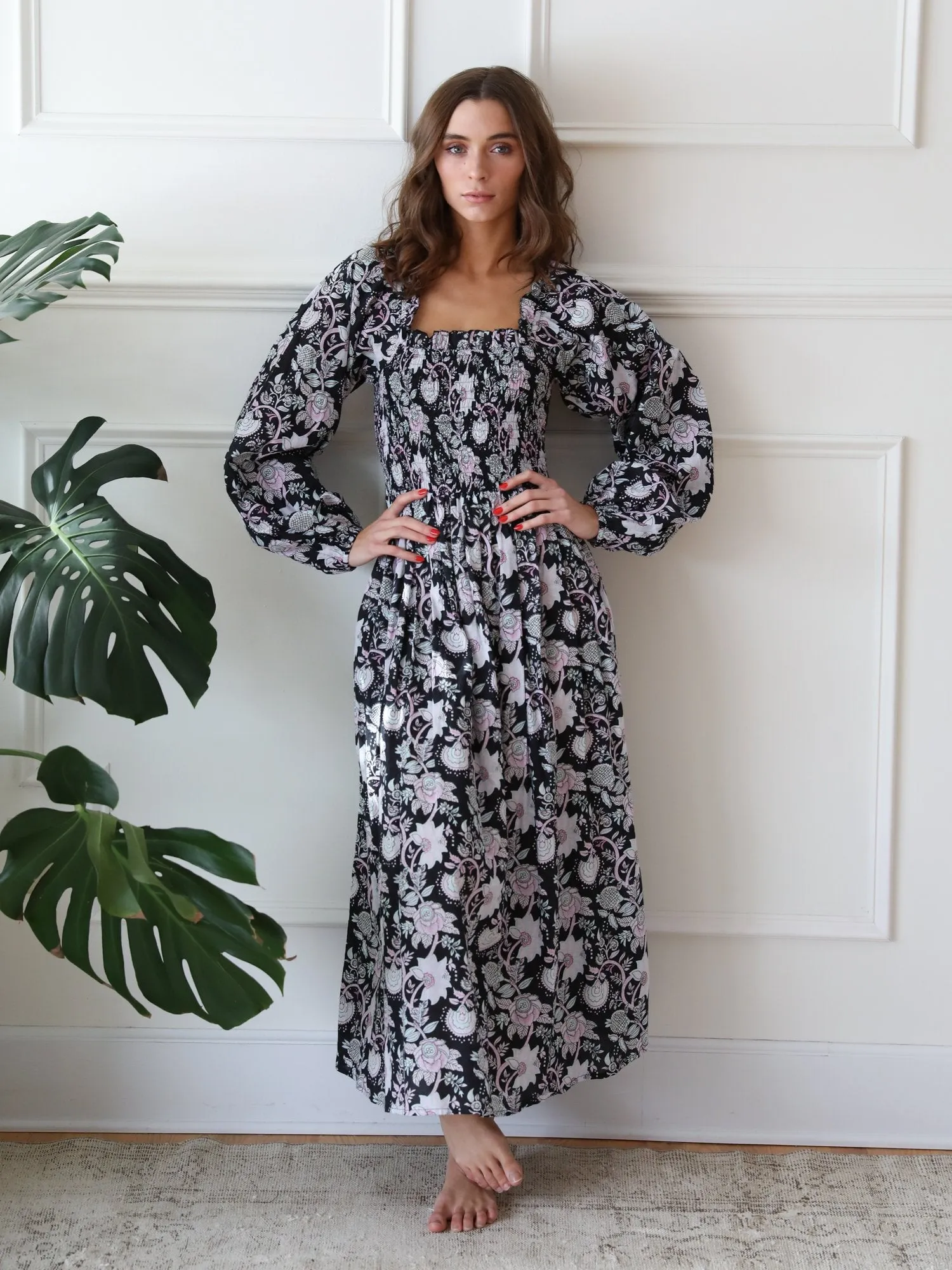 Catherine Dress in Tropical Night chic wear