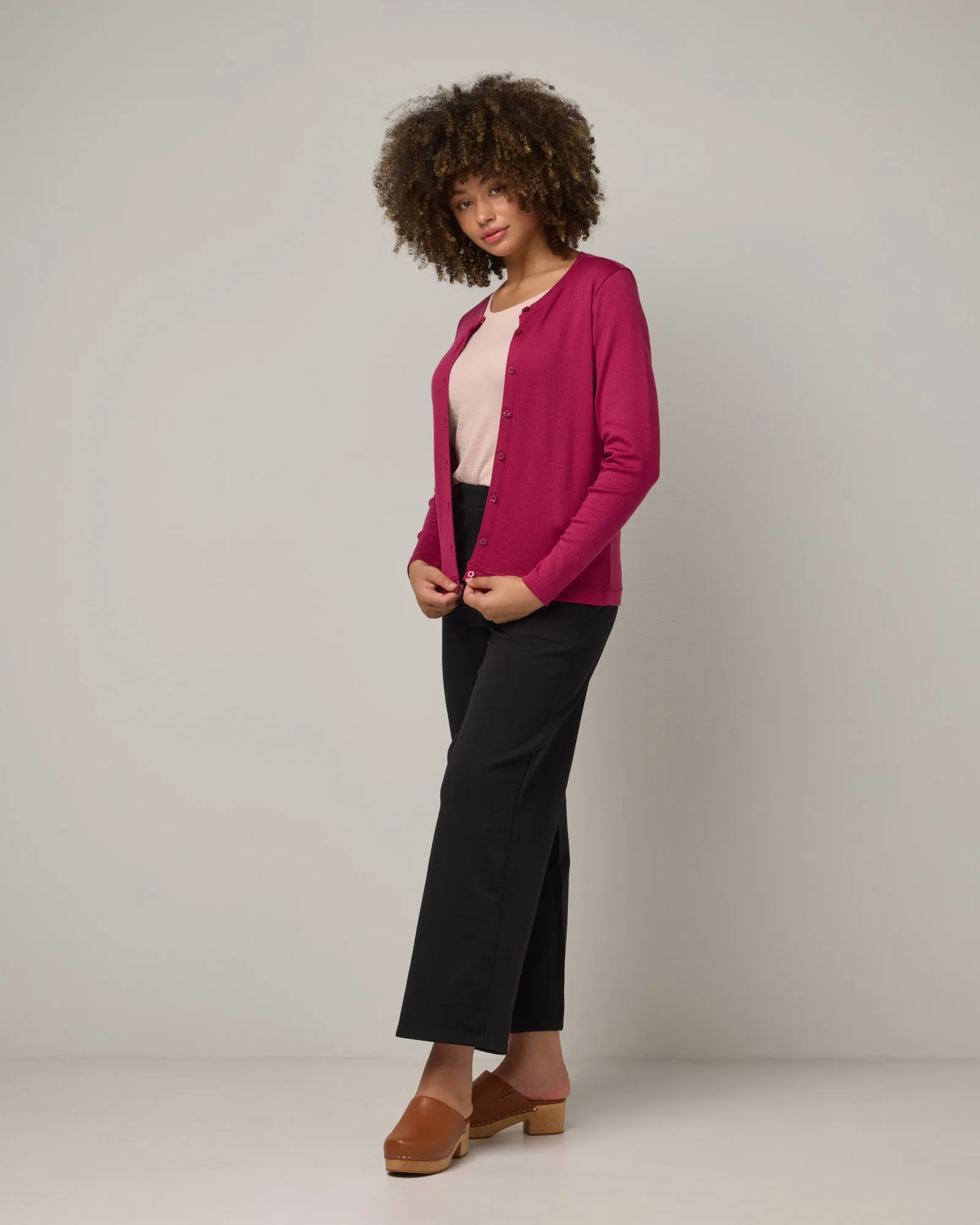 Celeste Ribbed Cardigan style ease