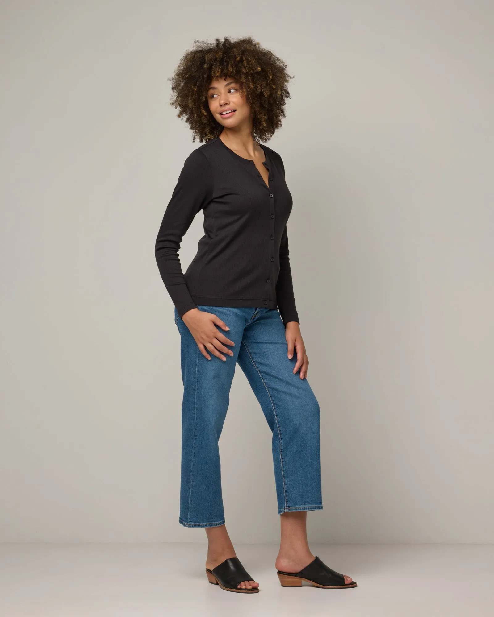 Celeste Ribbed Cardigan fresh mood