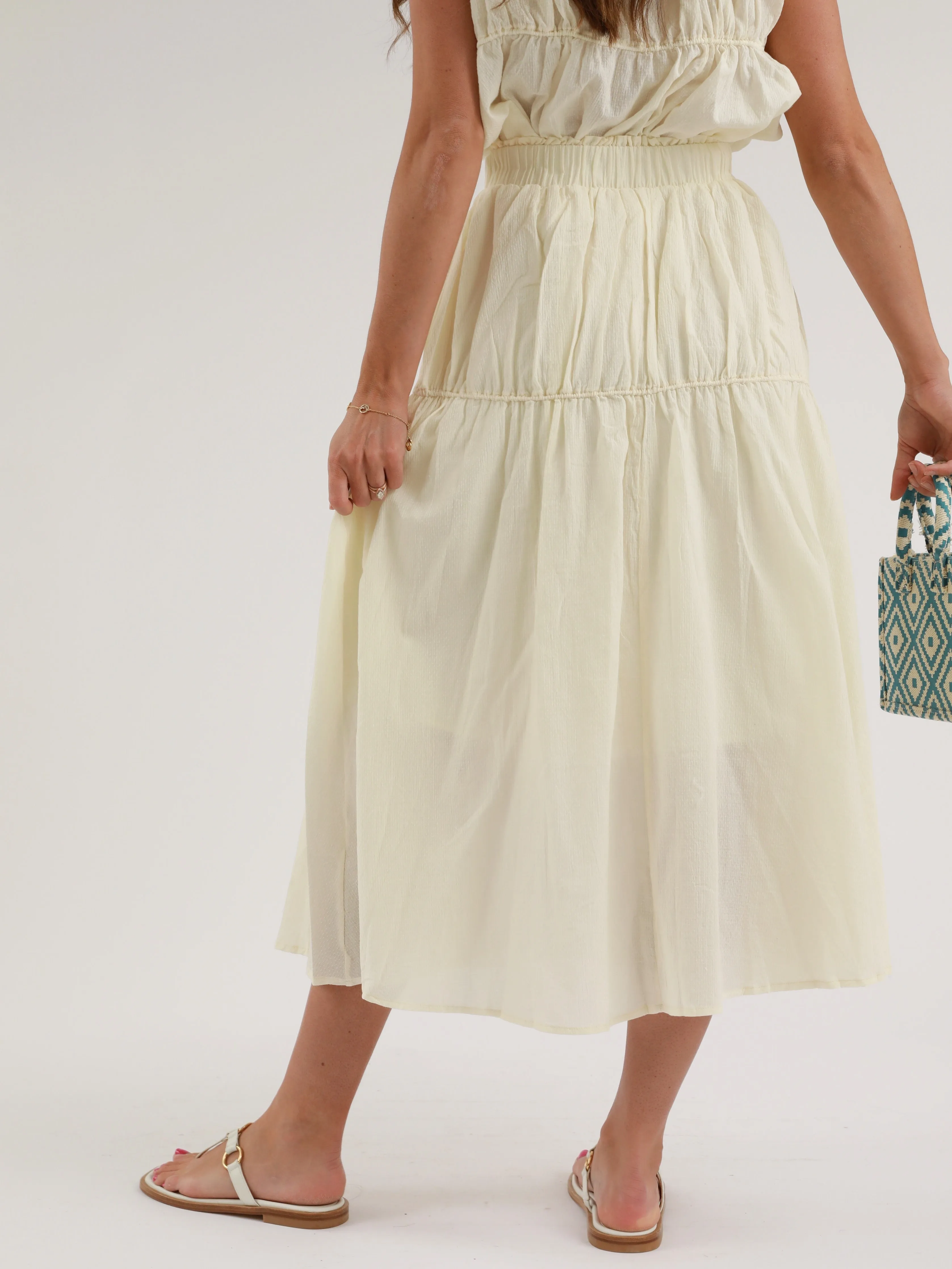 Charlie Ivory Skirt bold personality