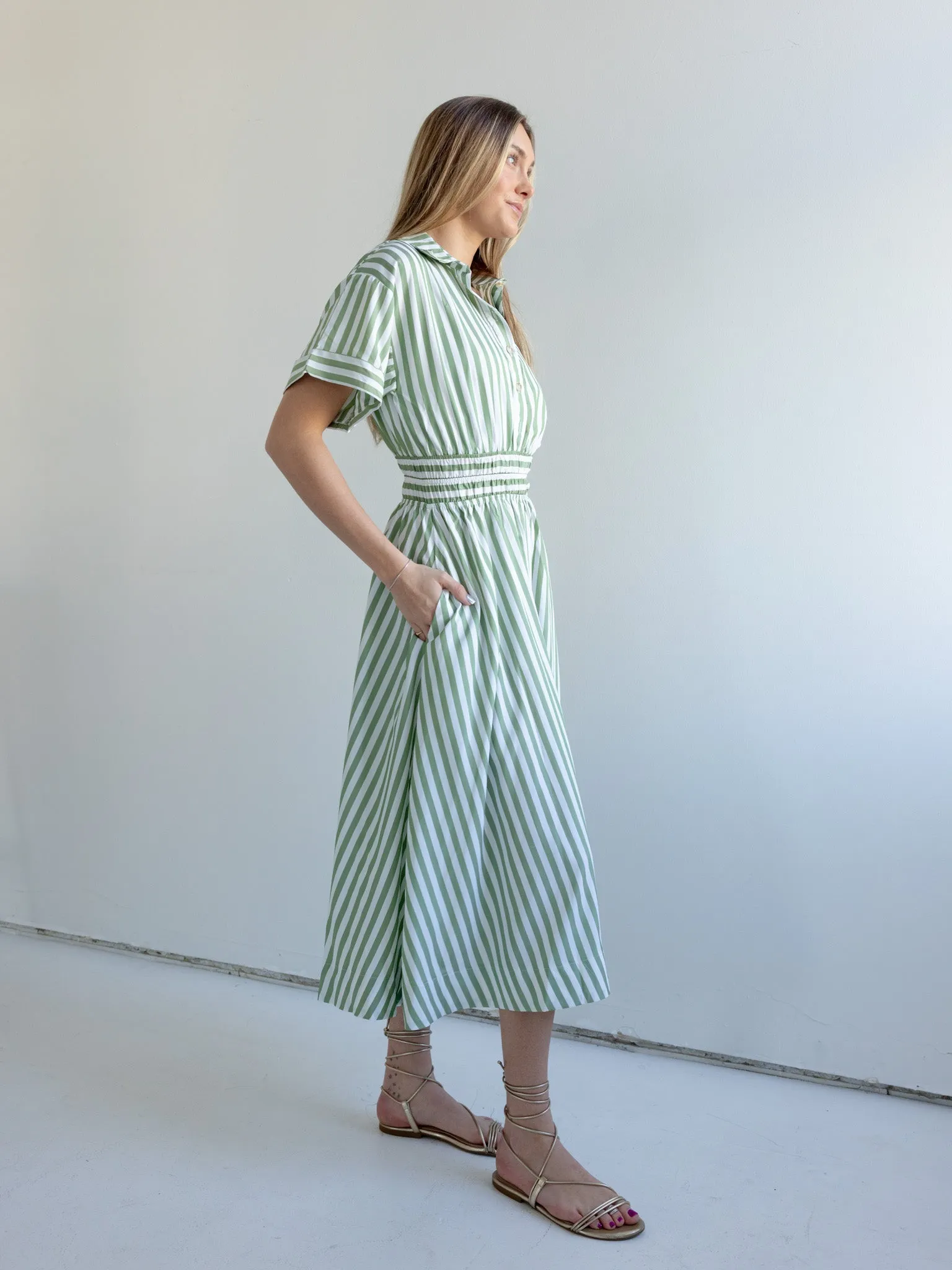 Charlie Stripe Dress romantic mood