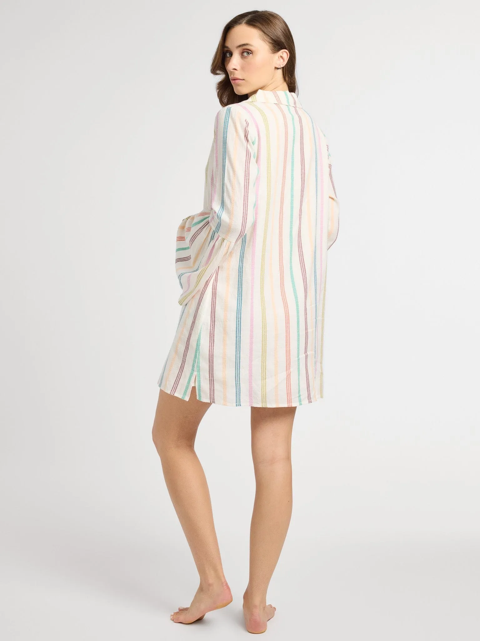 Chloe Dress in Mallorca Stripe light elegance