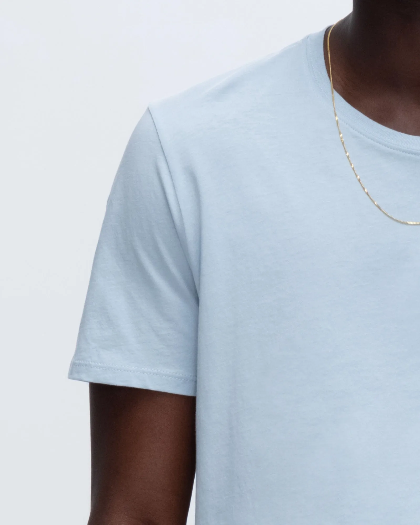 Classic Jersey Crew Neck Tee - Blue versatile piece