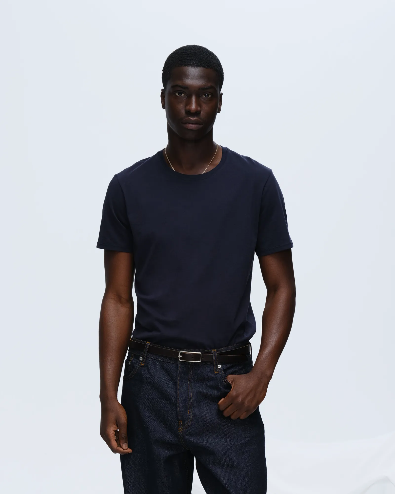 Classic Jersey Crew Neck Tee - Midnight neutral vibe