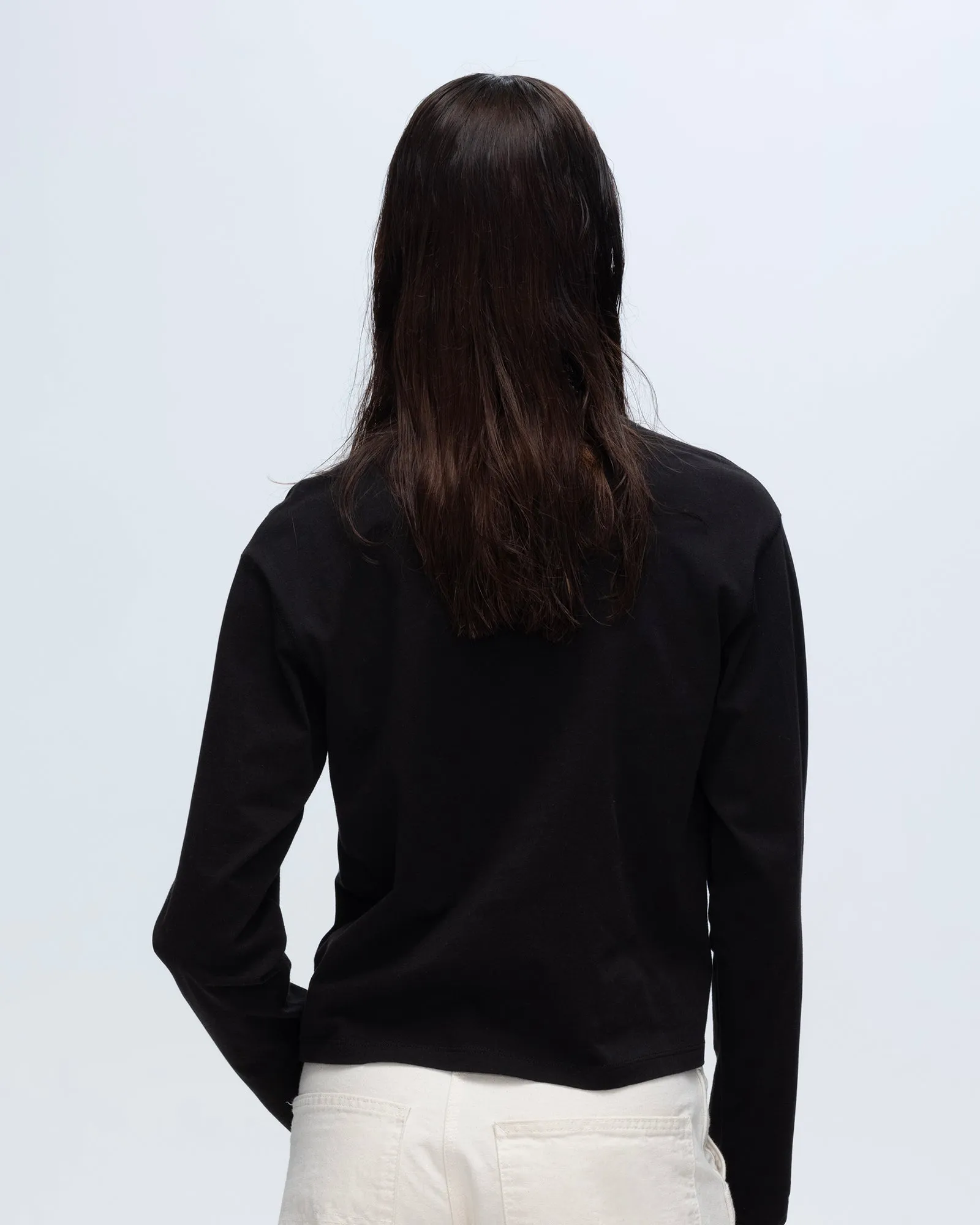 Classic Jersey Long Sleeve Boy Tee - Black energy mood