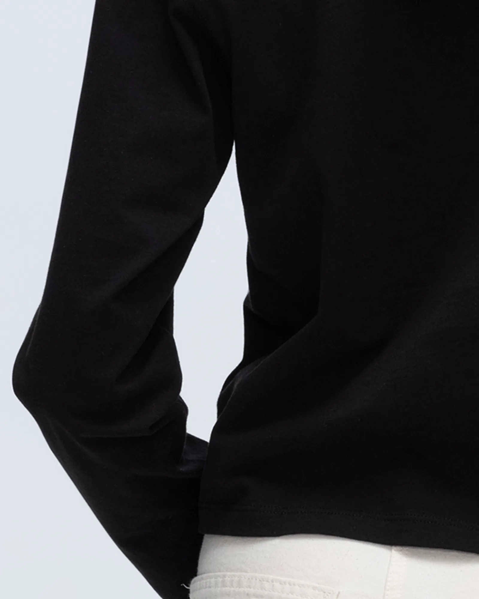 Classic Jersey Long Sleeve Boy Tee - Black urban edge