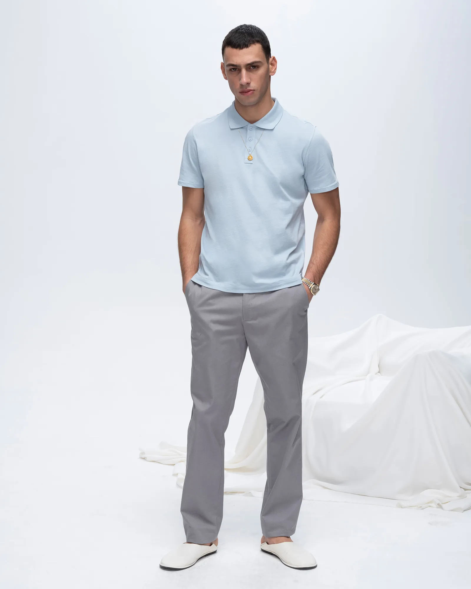 Classic Jersey Polo - Blue daily wear