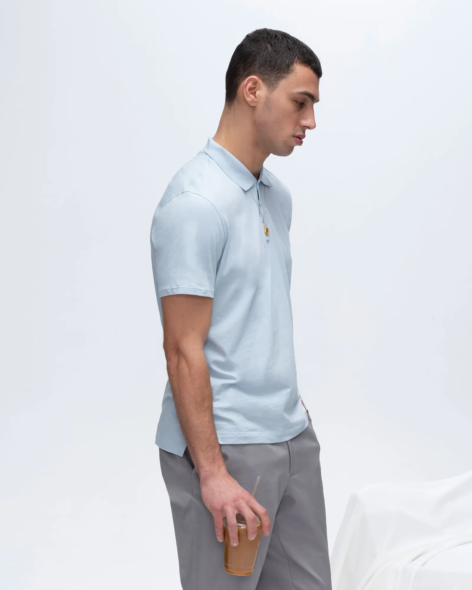 Classic Jersey Polo - Blue social vibe