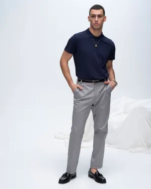 Classic Jersey Polo - Midnight texture feel