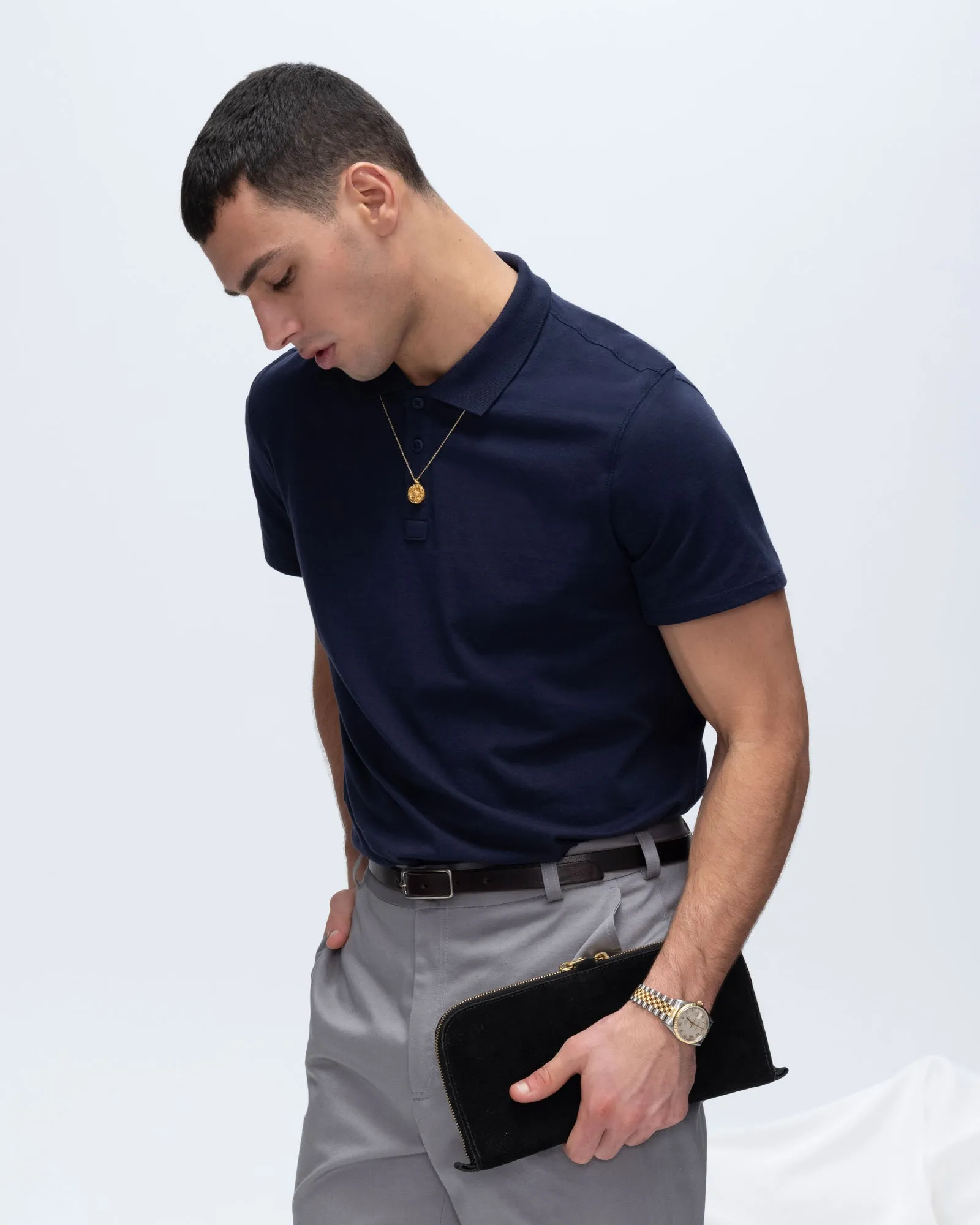 Classic Jersey Polo - Midnight premium feel