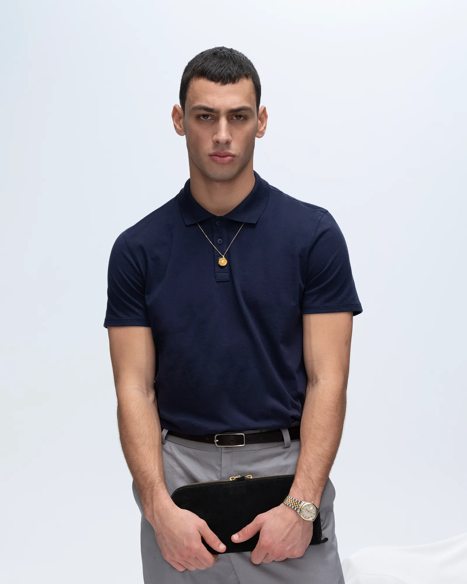 Classic Jersey Polo - Midnight daily inspo