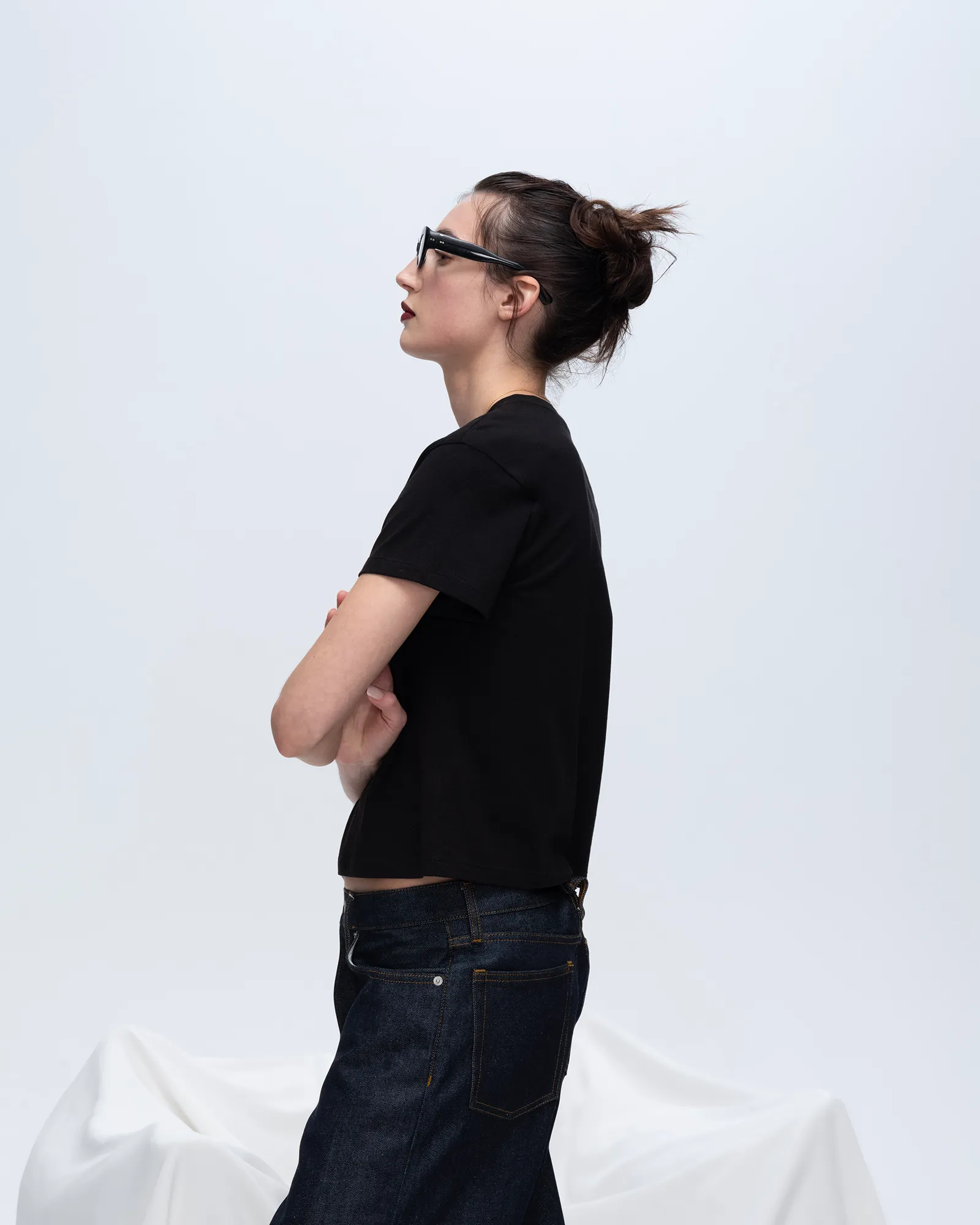 Classic Jersey Short Sleeve Boy Tee - Black focus piece