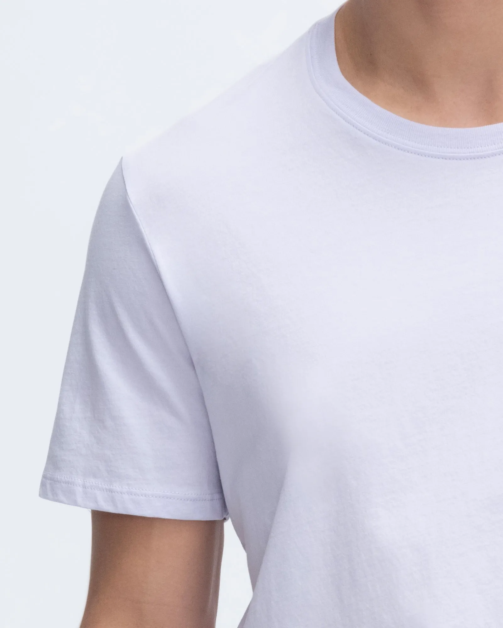 Classic Jersey Short Sleeve Crew Neck Tee - French Lavender fashion mood