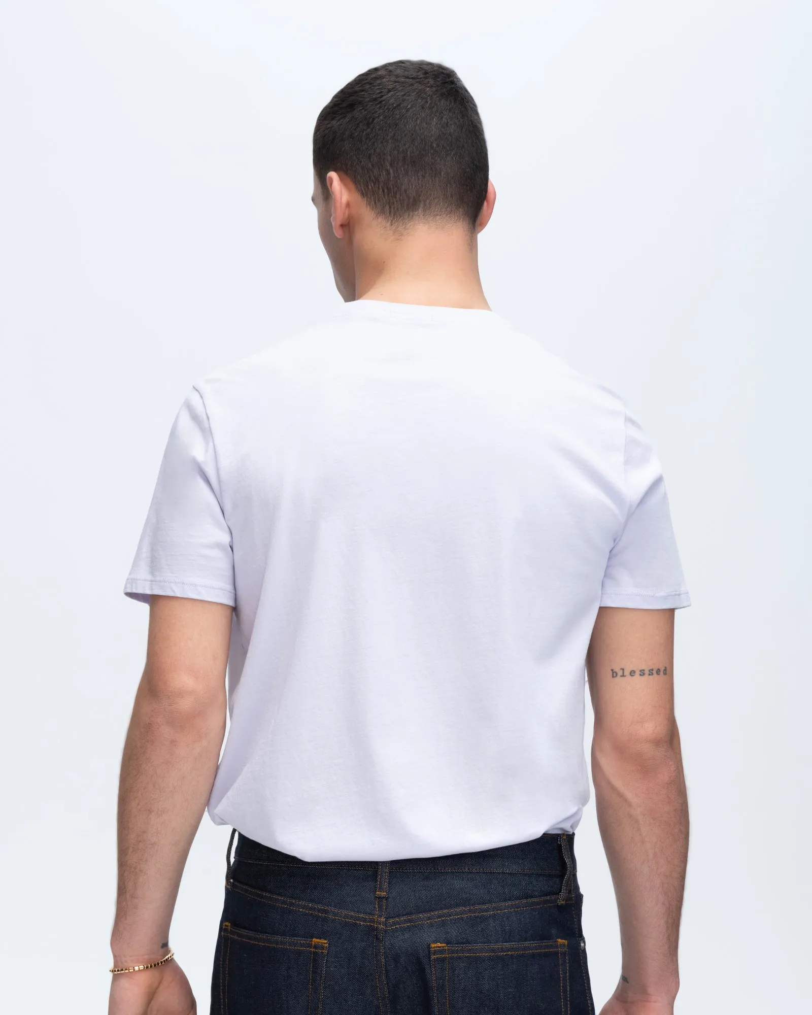 Classic Jersey Short Sleeve Crew Neck Tee - French Lavender comfort boost