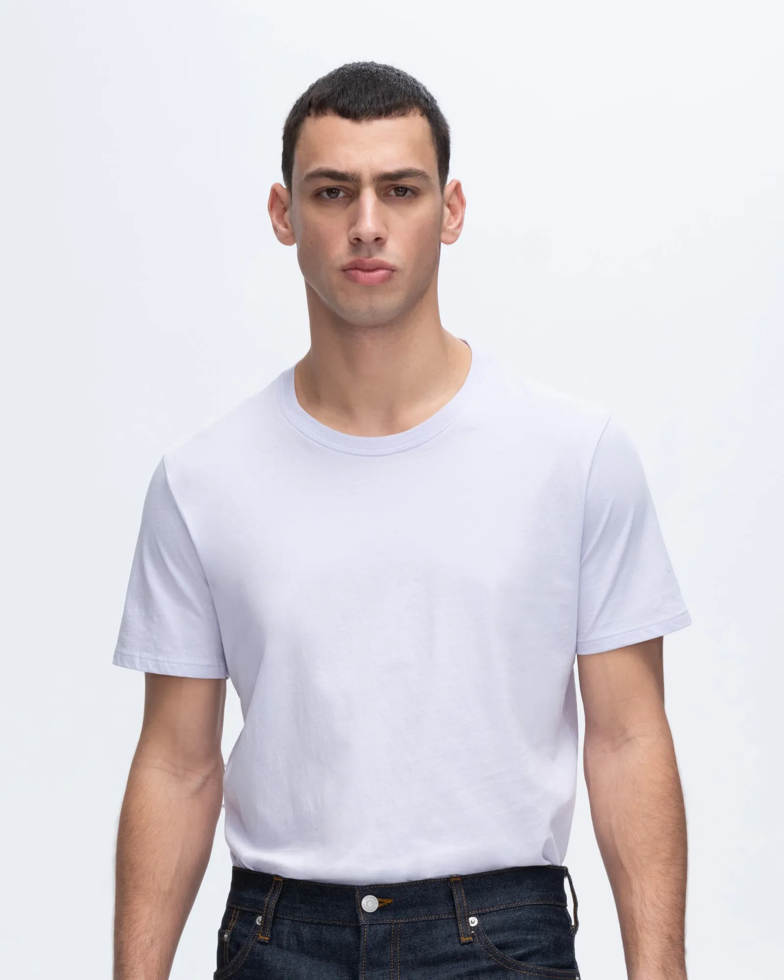 Classic Jersey Short Sleeve Crew Neck Tee - French Lavender be comfy