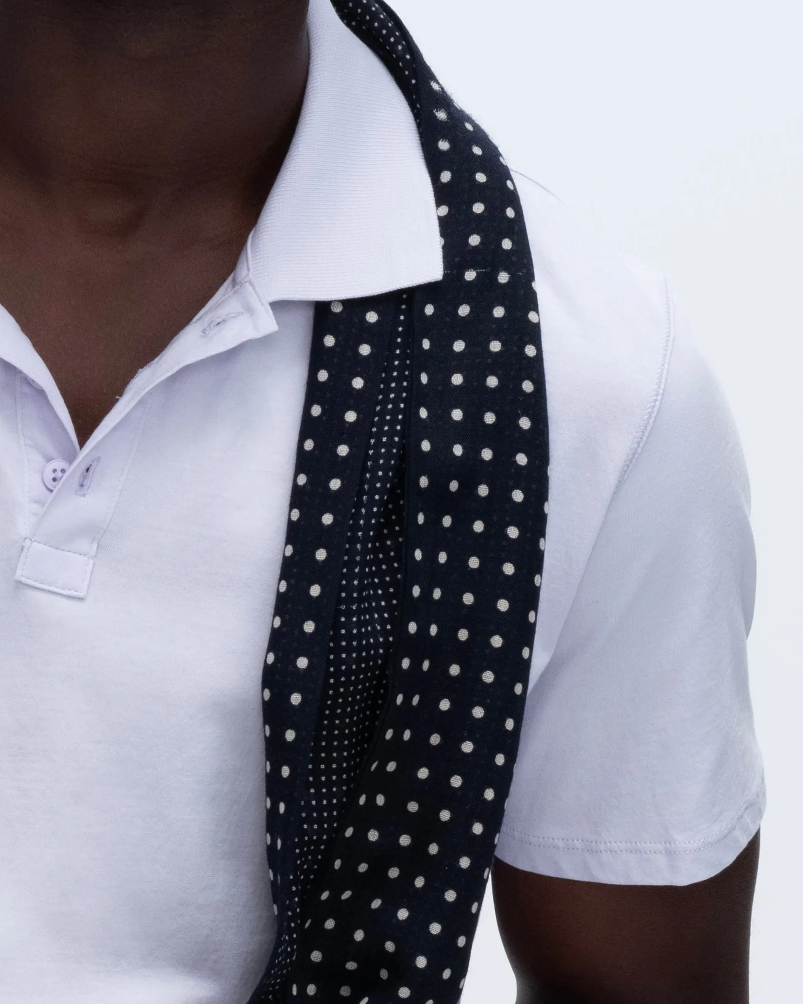 Classic Jersey Short Sleeve Polo - French Lavender outdoor scene