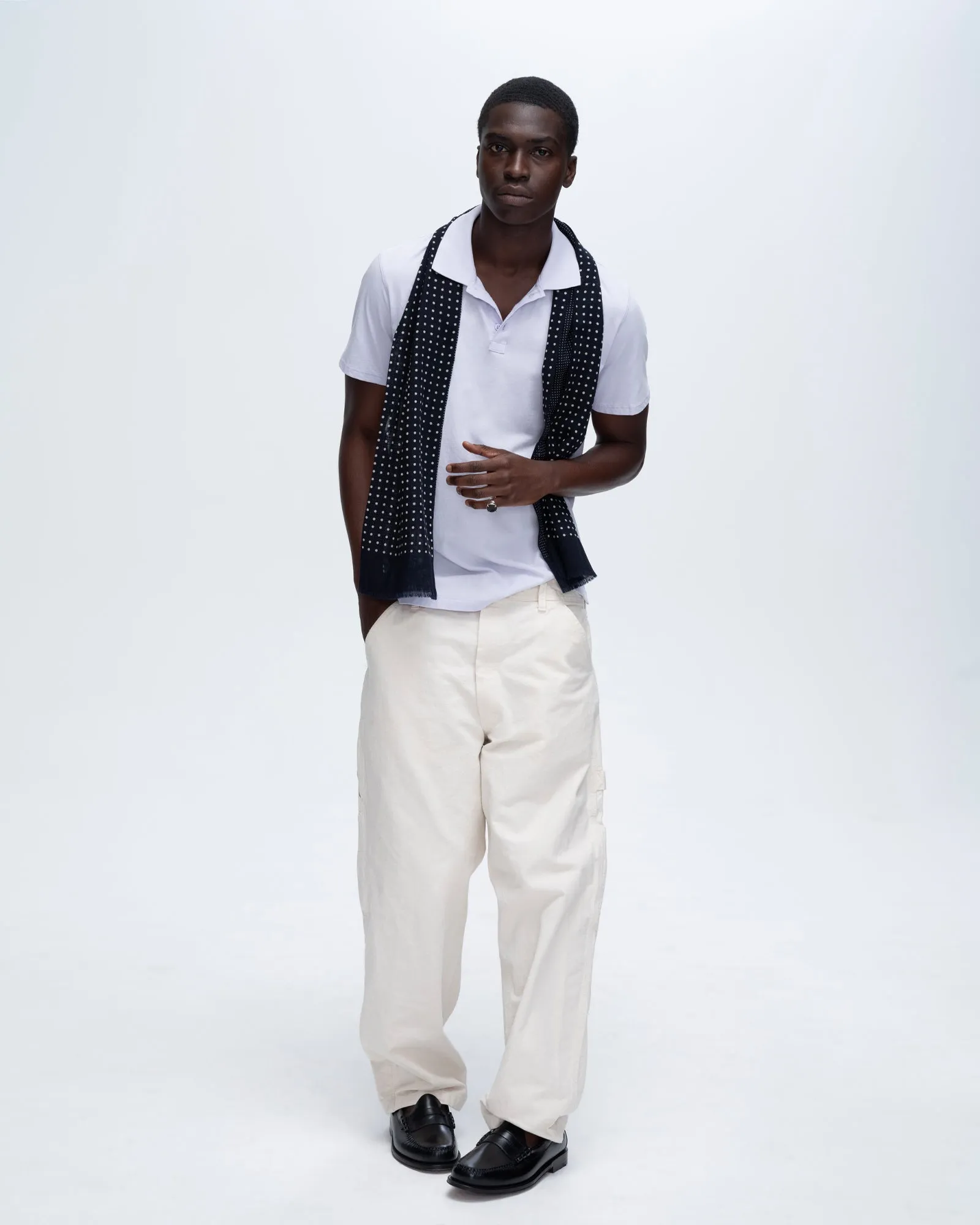 Classic Jersey Short Sleeve Polo - French Lavender detail first