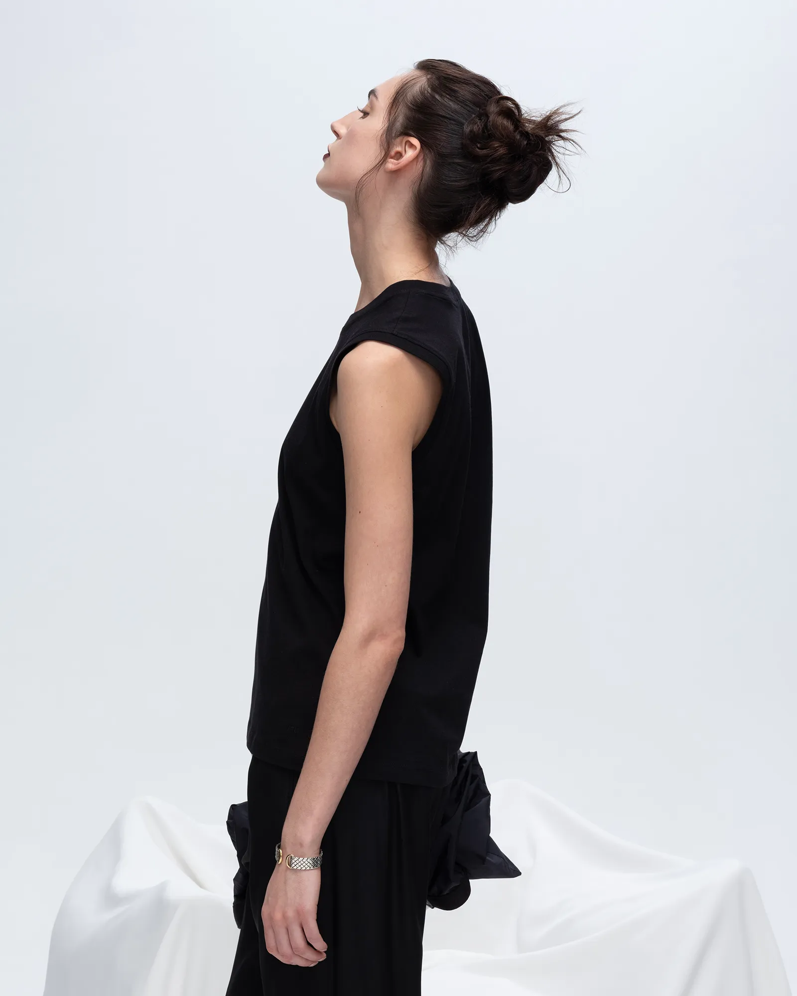 Classic Jersey Sleeveless Boy Tee - Black sport ease