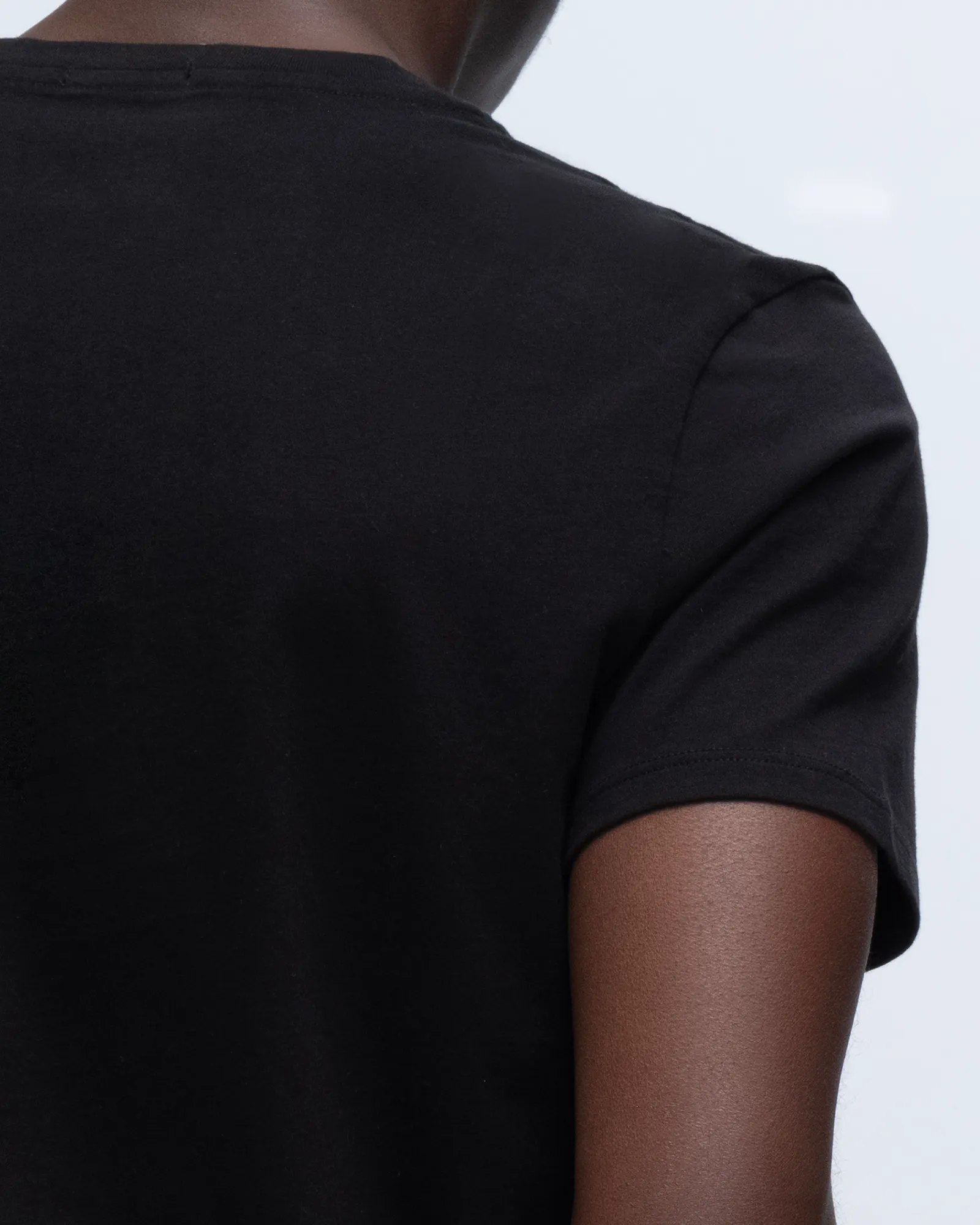 Classic Jersey V-Neck Tee - Black easy match