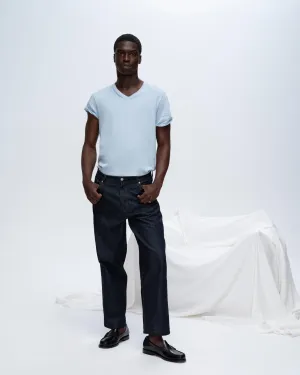 Classic Jersey V-Neck Tee - Blue midweek mood
