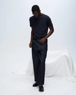 Classic Jersey V-Neck Tee - Midnight metro style