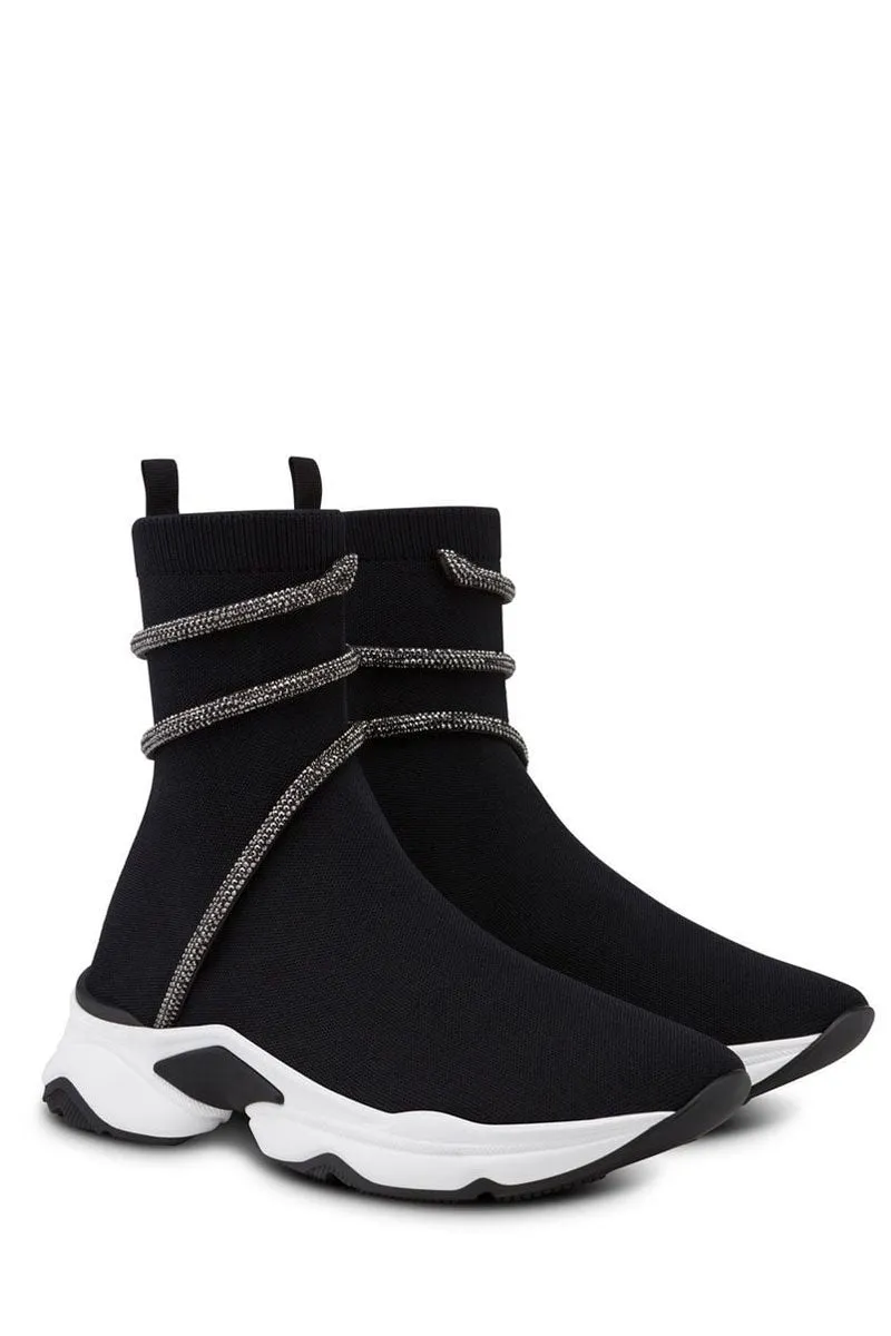 Cleo Running Crystal Sneaker easy to style