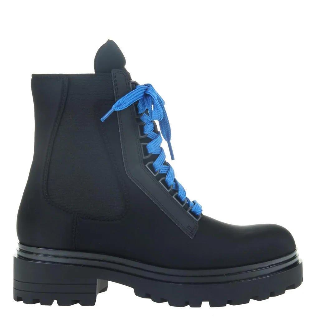 COMMANDER in BLACK Combat Boots Grip sole
