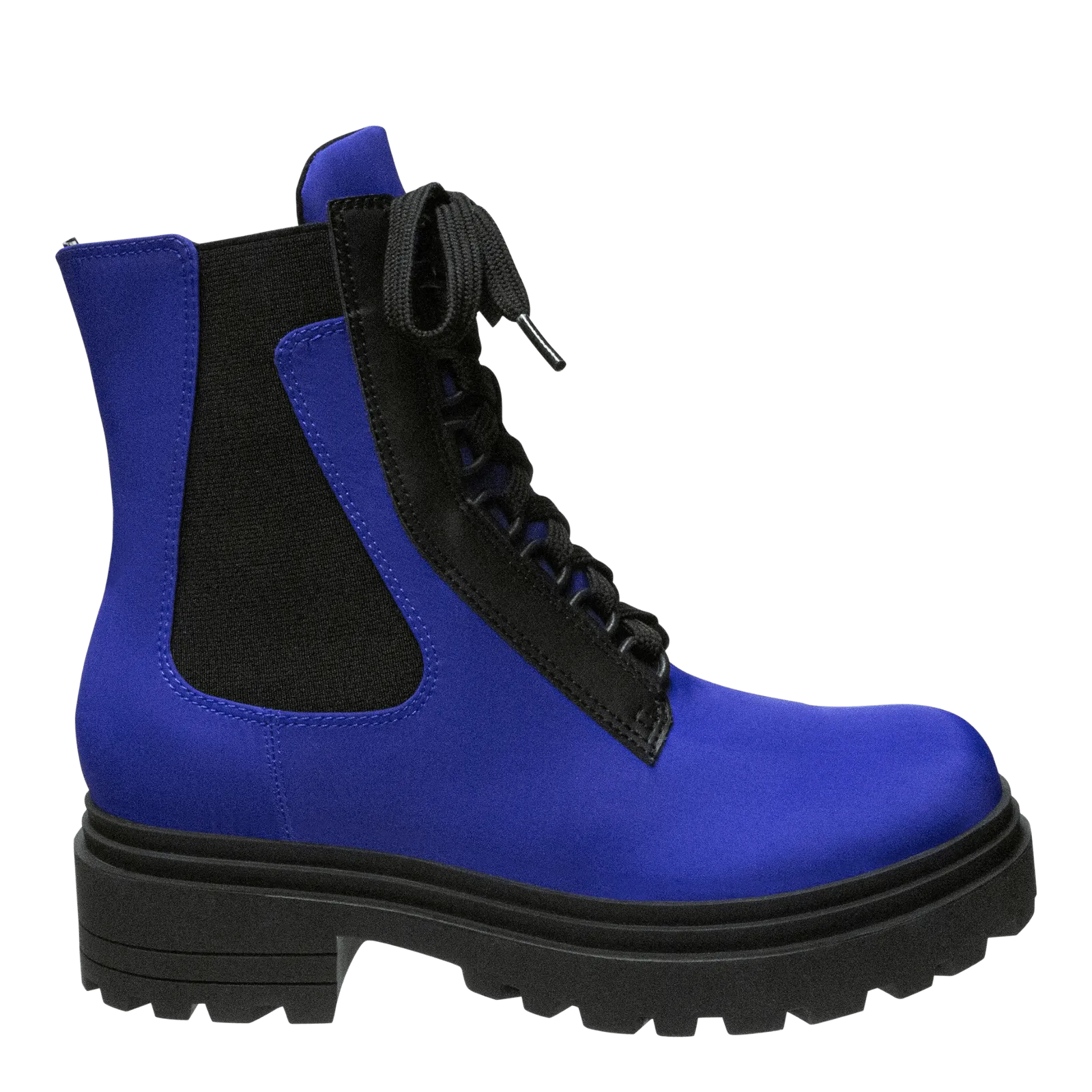 COMMANDER in BLUE Combat Boots Slip design