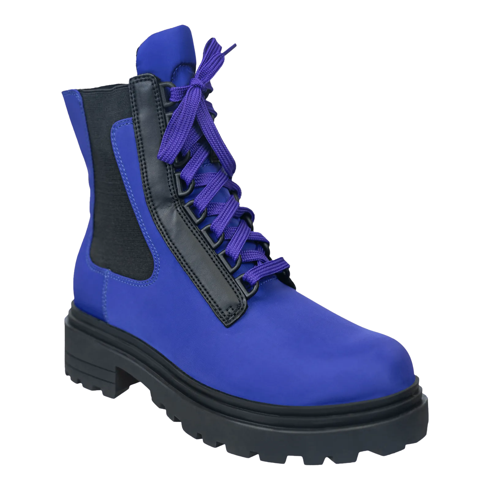 COMMANDER in BLUE Combat Boots Genuine leather