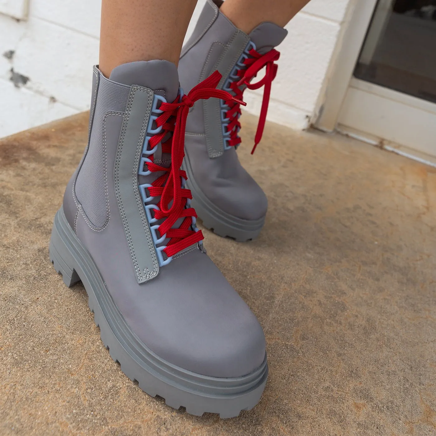 COMMANDER in GREY Combat Boots Work outdoor