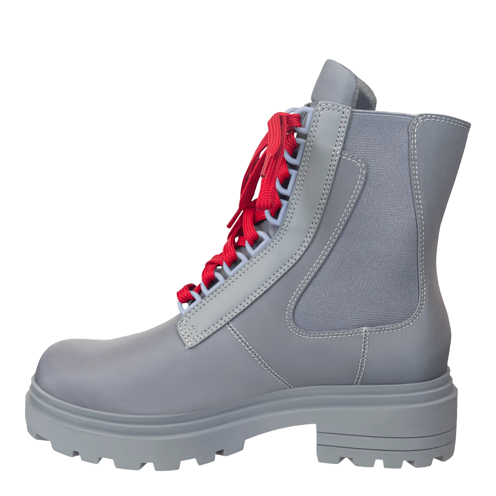 COMMANDER in GREY Combat Boots Multi scene