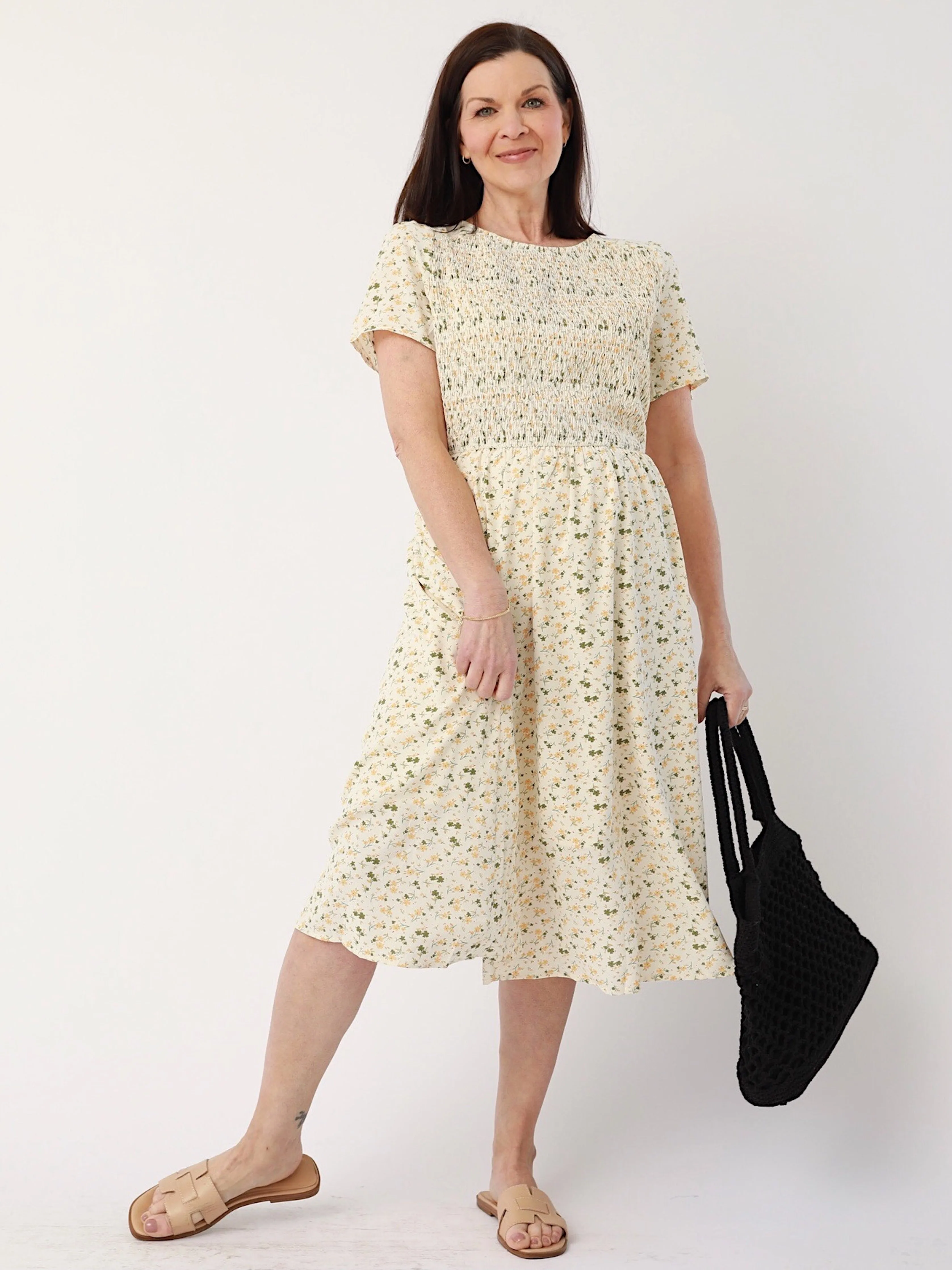 Constance Floral Midi skin glow