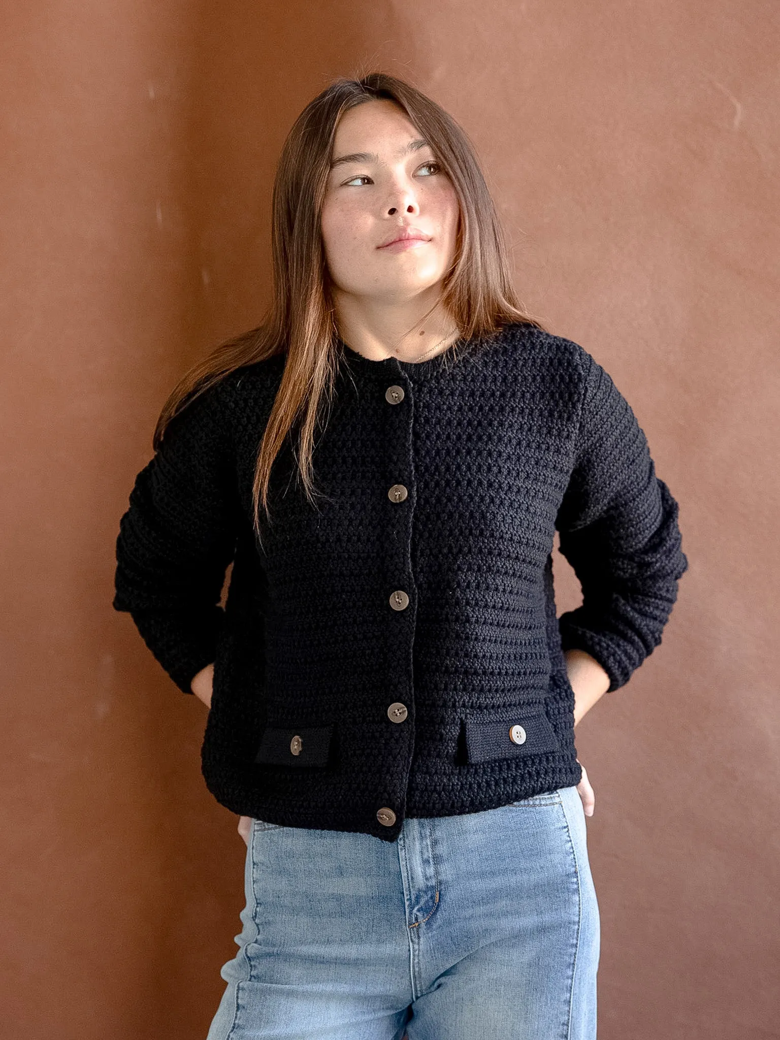 Cooper Pocket Cardigan - Black Timeless Mood