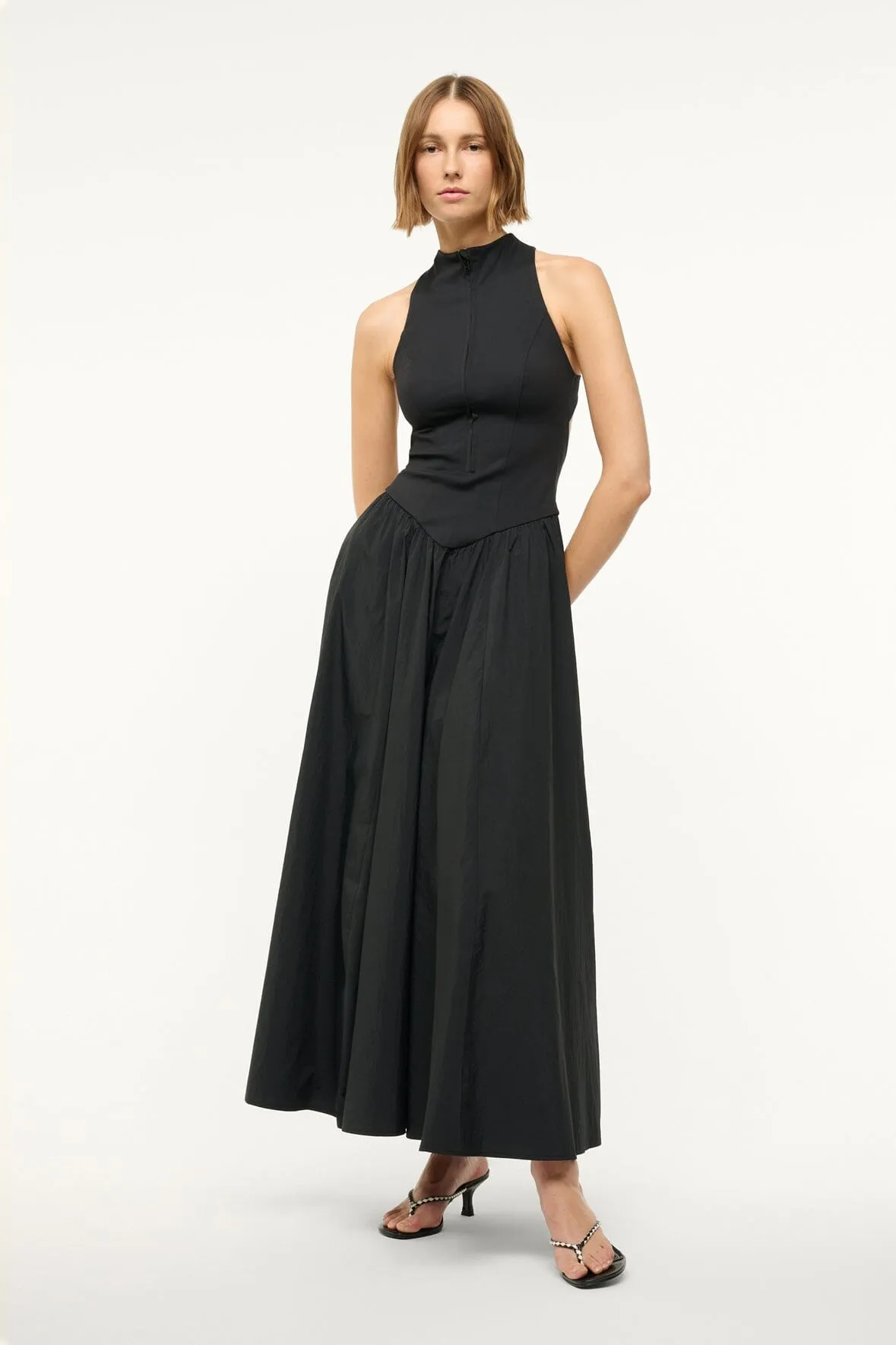 CREVASSE MAXI DRESS | BLACK easy chic