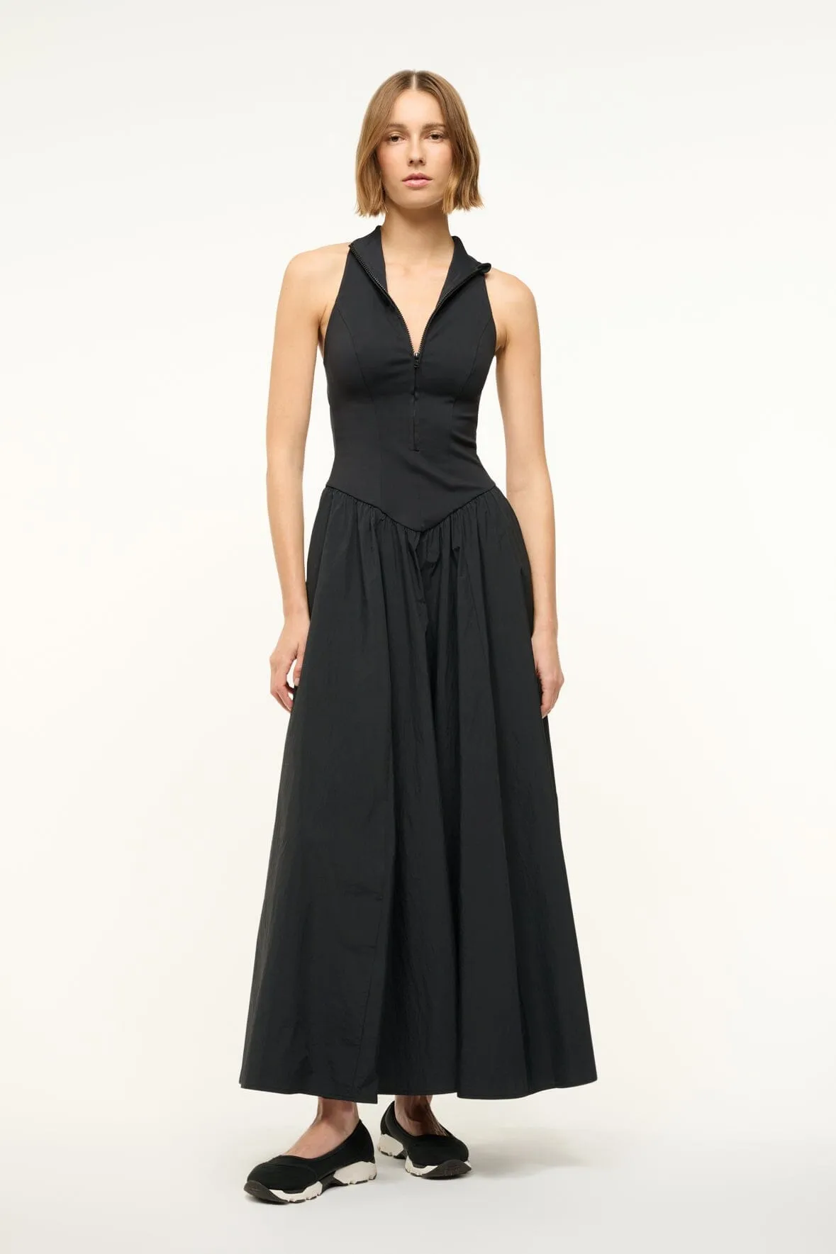 CREVASSE MAXI DRESS | BLACK cool pick