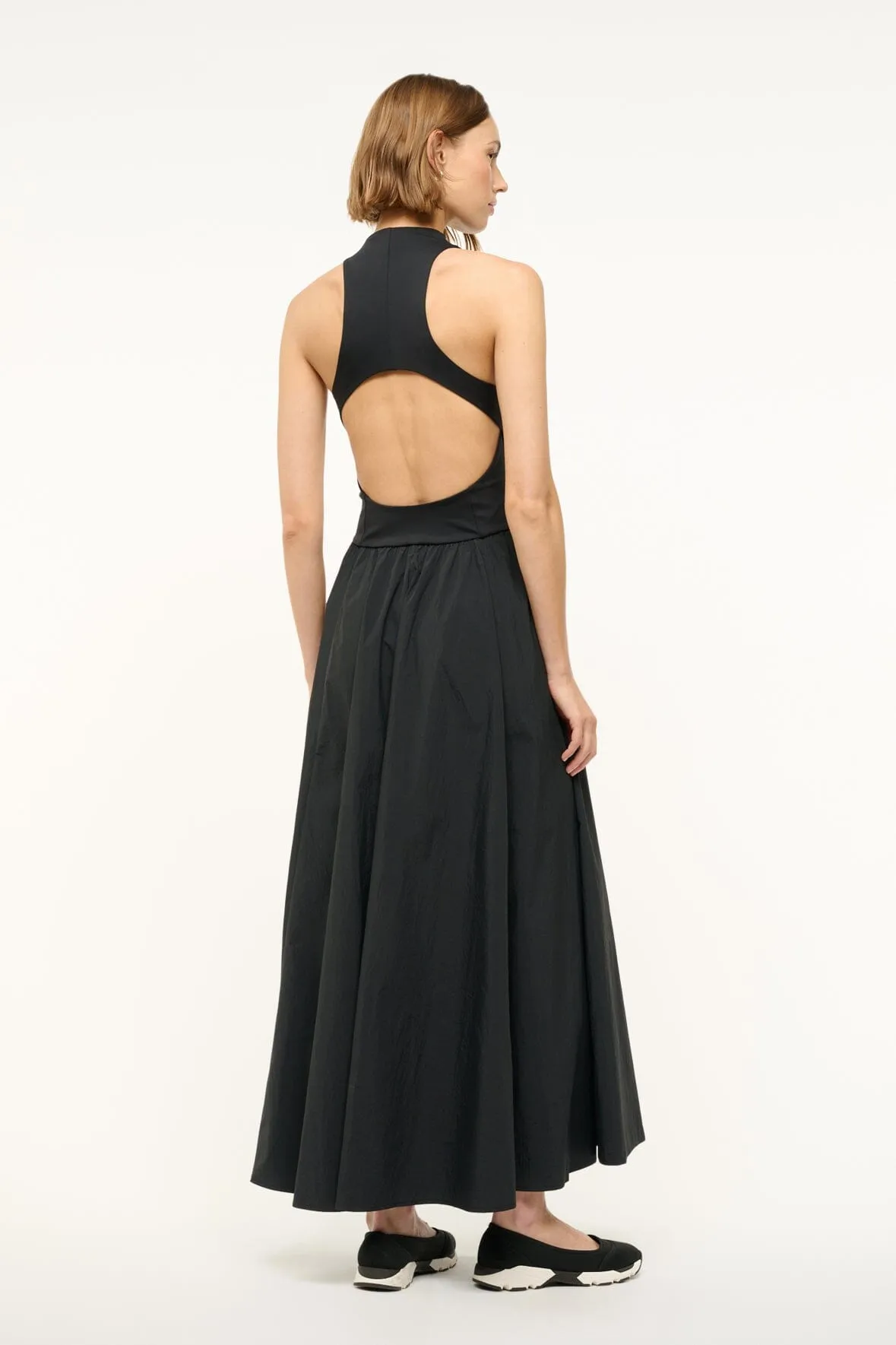 CREVASSE MAXI DRESS | BLACK modern twist