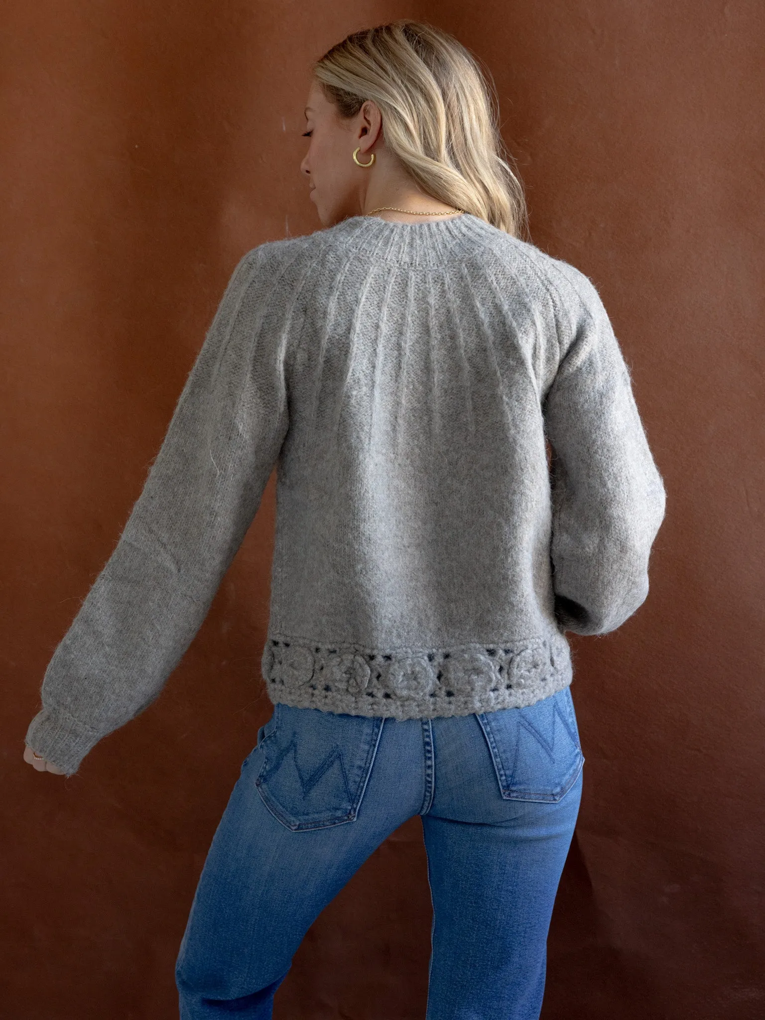 Crochet Hem Sweater Urban Calm