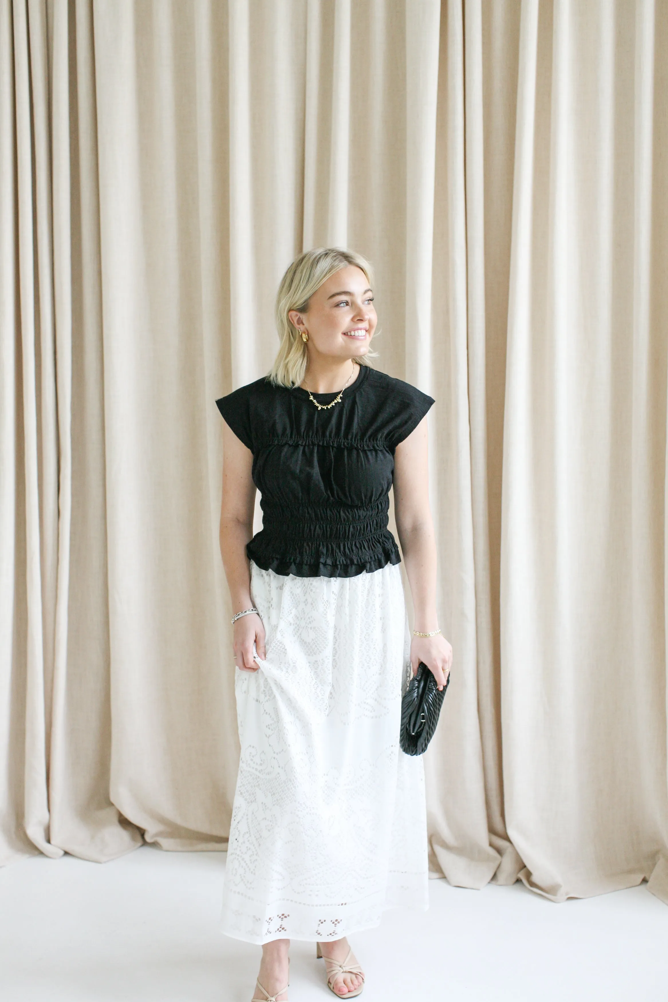 Crochet Midi Skirt winter warmth