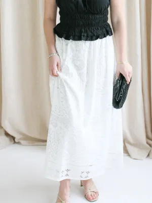 Crochet Midi Skirt grace boost