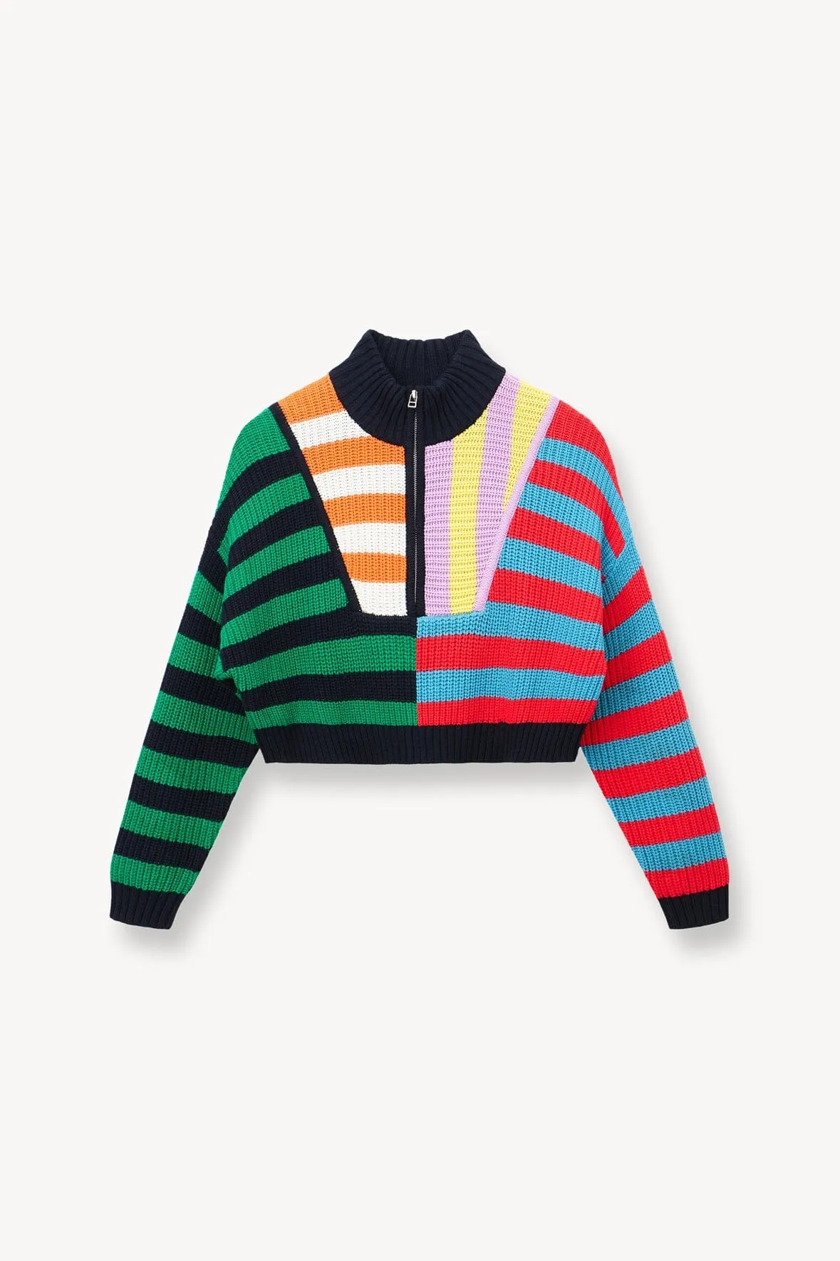 CROPPED HAMPTON SWEATER | CABANA STRIPE MULTI Weekend Chill