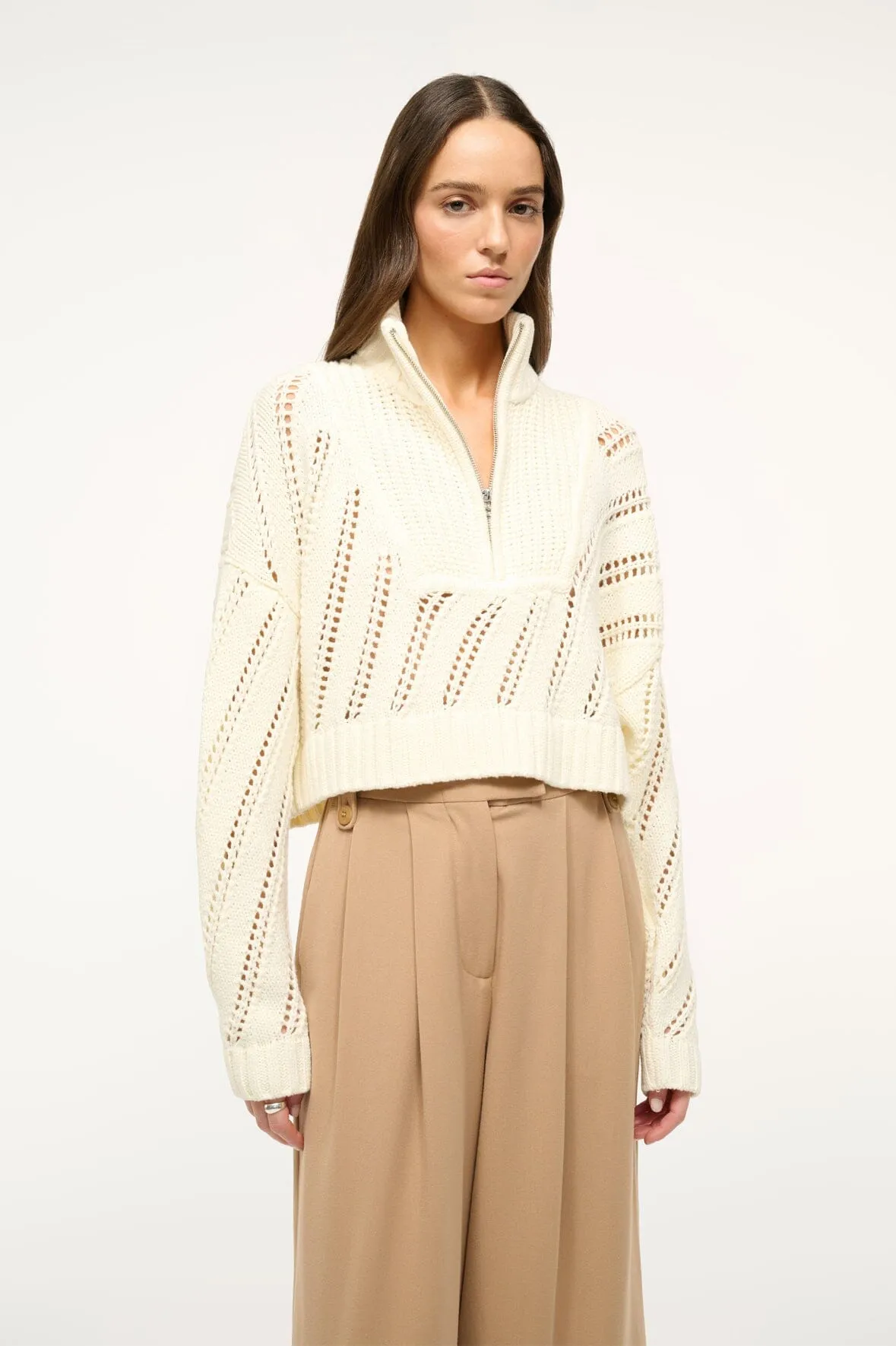 CROPPED HAMPTON SWEATER | IVORY Fall Days