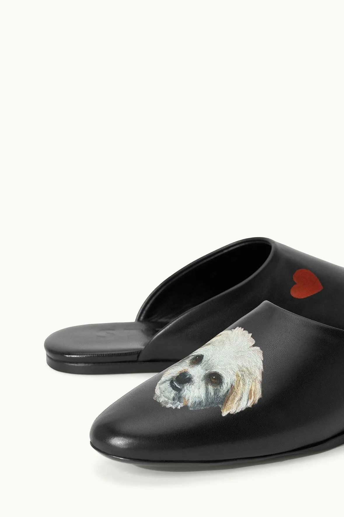 CUSTOM ABBY SLIPPER | BLACK close fit