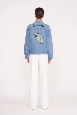 CUSTOM STAUD x C.BONZ OVERSIZED RYAN DENIM JACKET | MEDIUM WASH modern soul