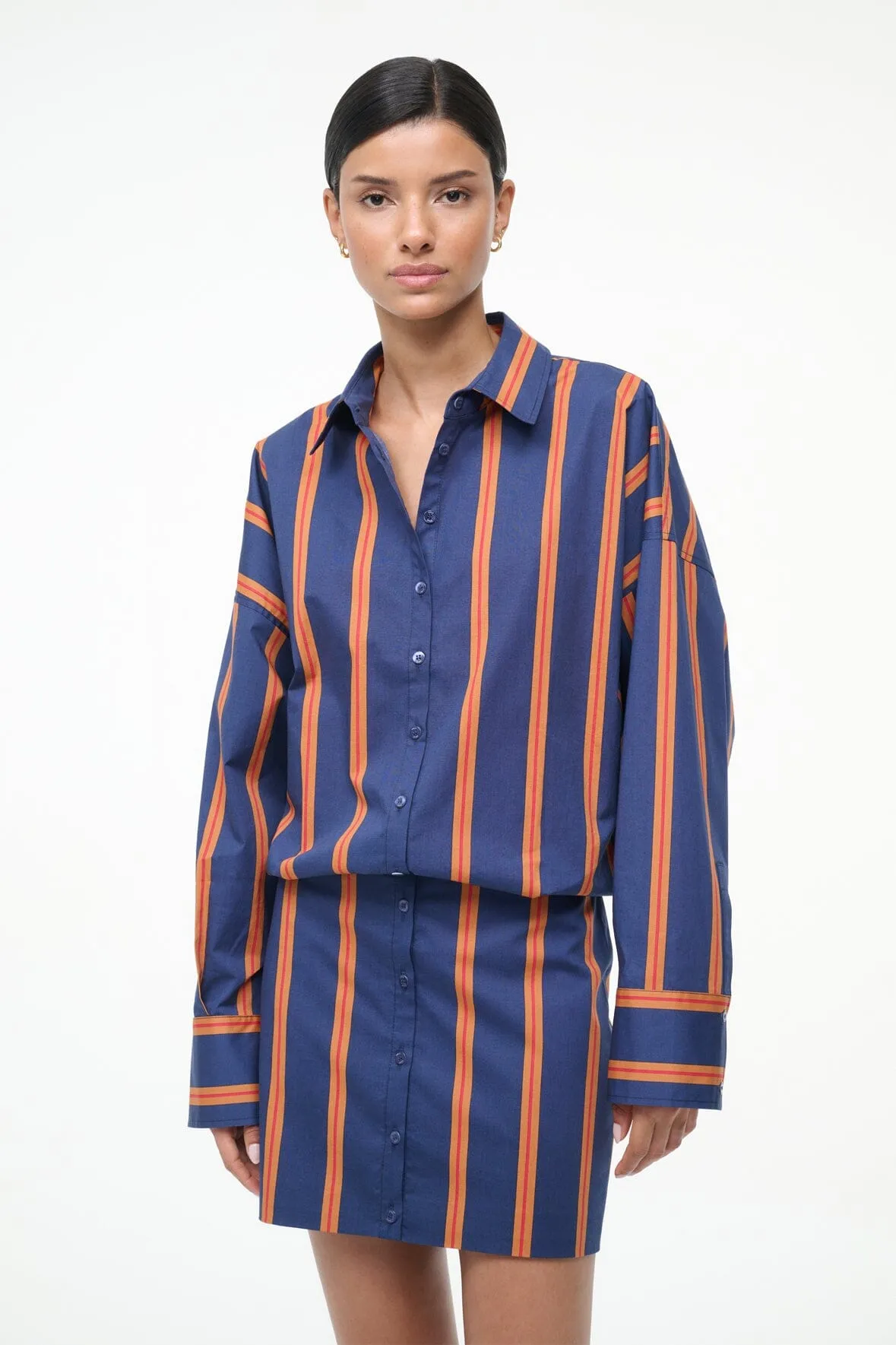 CYNTHIA DRESS | RAILROAD STRIPE graceful touch