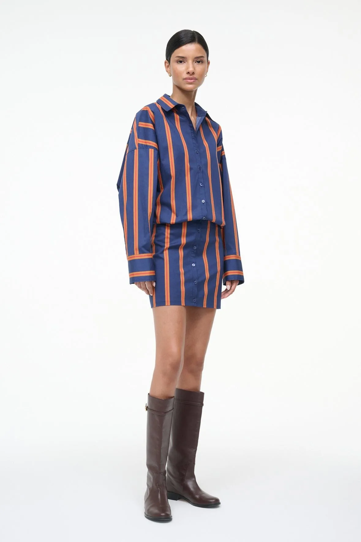 CYNTHIA DRESS | RAILROAD STRIPE morning pick